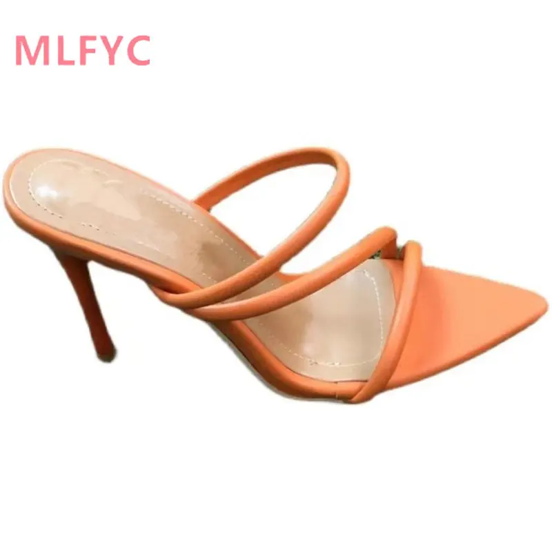 

In the summer of 2023, new women simple fashion casual open-toe stiletto female shoes ladies pointy sandals
