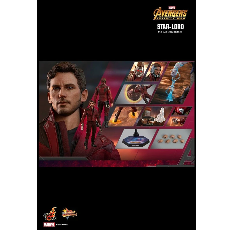 

Игрушка-точка HT MMS539 Мстители 3 война бесконечности Звездный лорд 3,0 фигурка модель орнамент Коллекционная статуя