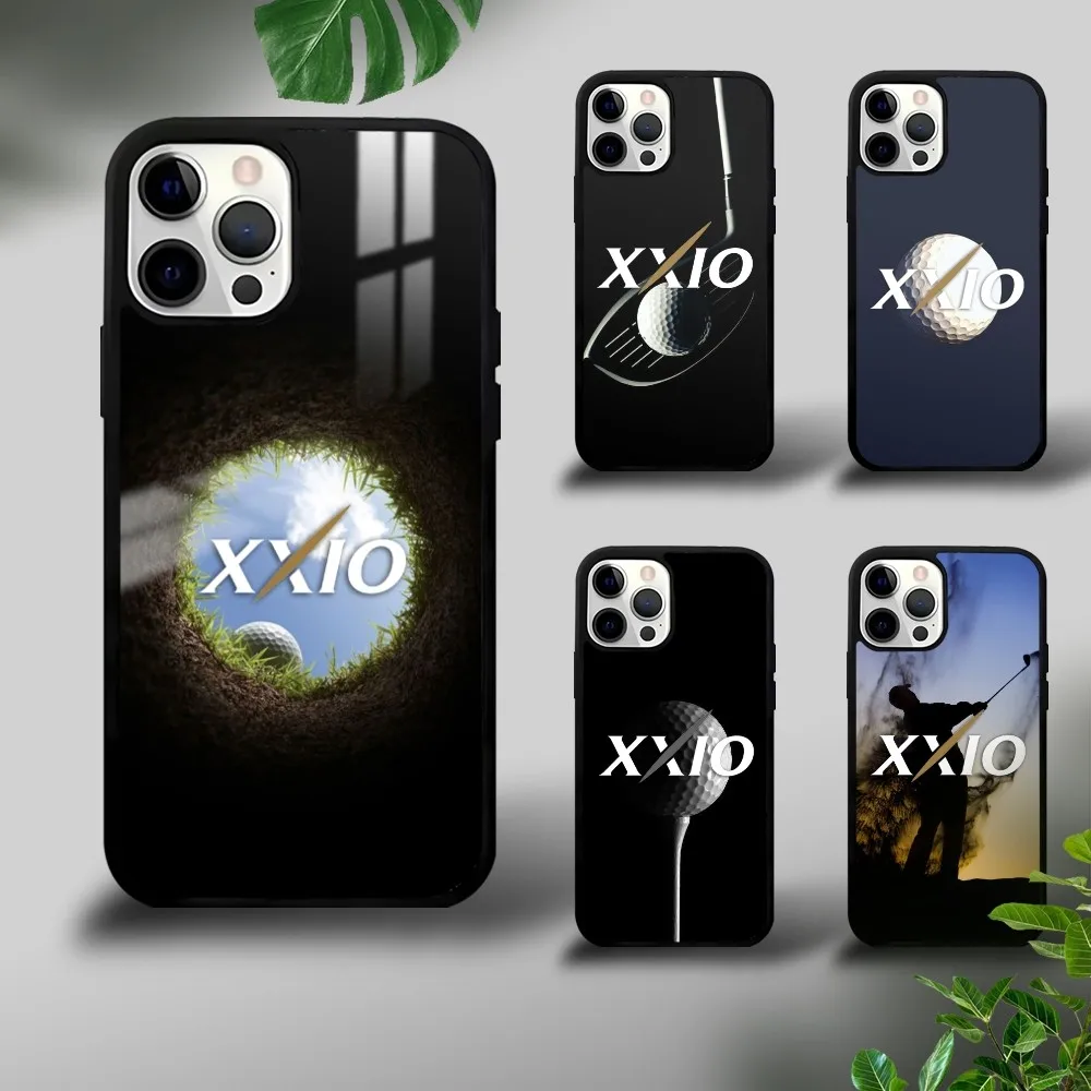 X-XxioS Golf Luxury Phone Case For IPhone 16 15 14 13 12 11 Pro Xs Max Mini Plus Celulares Hard Funda
