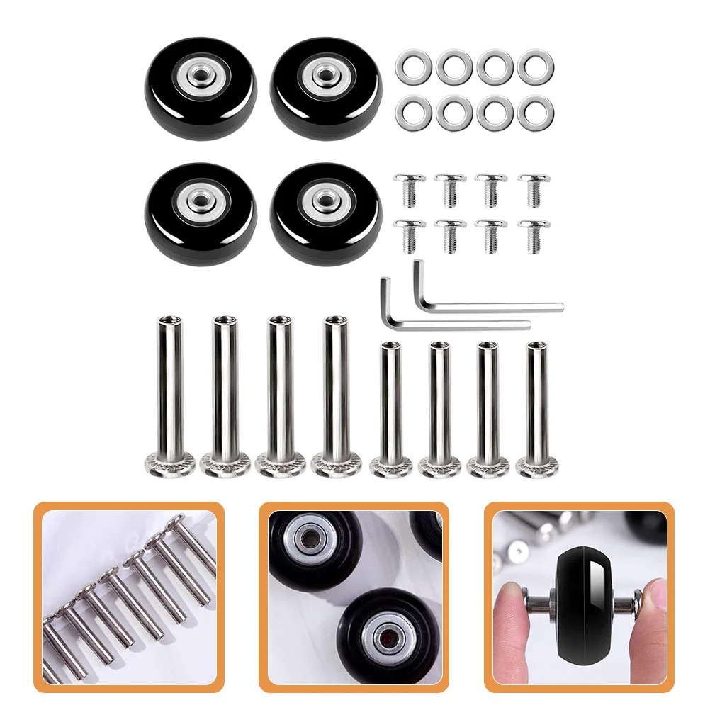 

Wheels Luggage Replacement Suitcase Caster Wheel Swivel Repair Rubber Kit Plate Kitsparts Set Trolley Rolling Furniture Casters