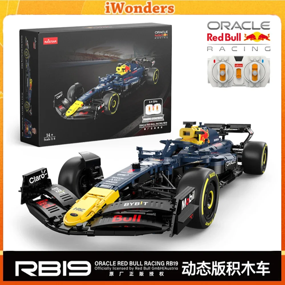 2509 шт. RASTAR Technic R/C 1:8 Bull F1 RB19 Кирпичи Супер гоночный Формула Строительные блоки