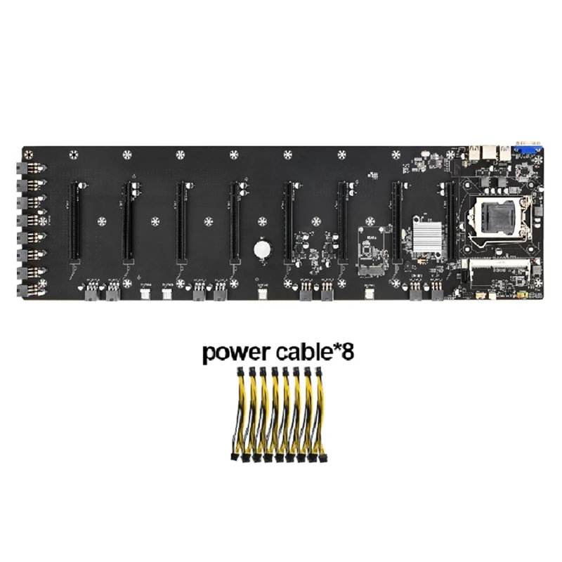 Материнская плата ETH-B75 V1.0Y поддерживает 8xpcie 16X слот X1 GEN1.1 скорость быстрой