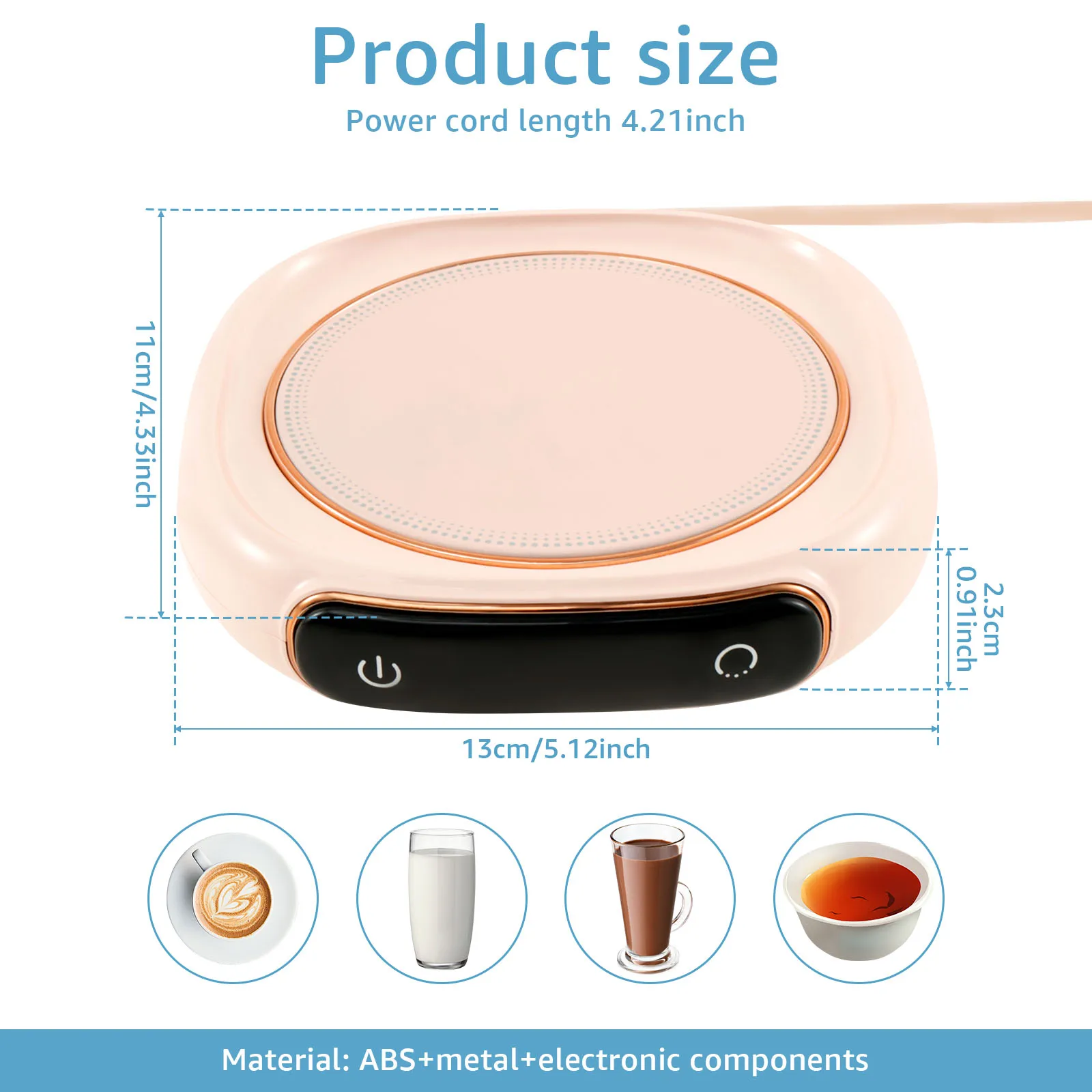 Умный Подогреватель Кофейных Чашек С 3 Настройками Температуры. 8-часовое