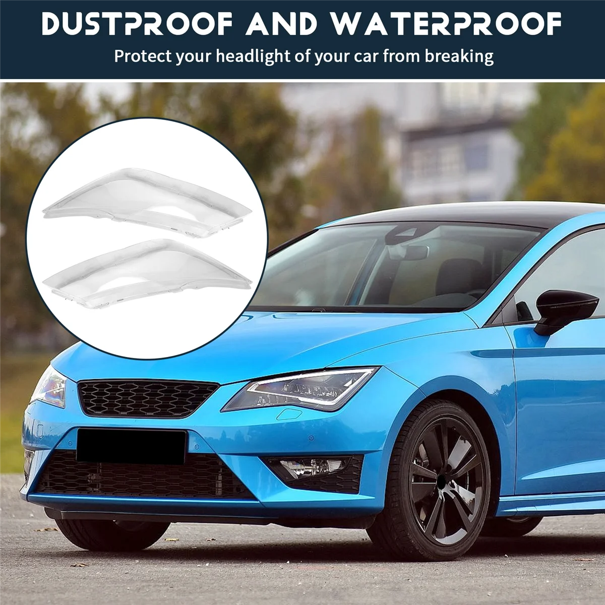 Крышка для автомобильного налобного фонаря Seat Leon 2013-2018 оболочка передней фары