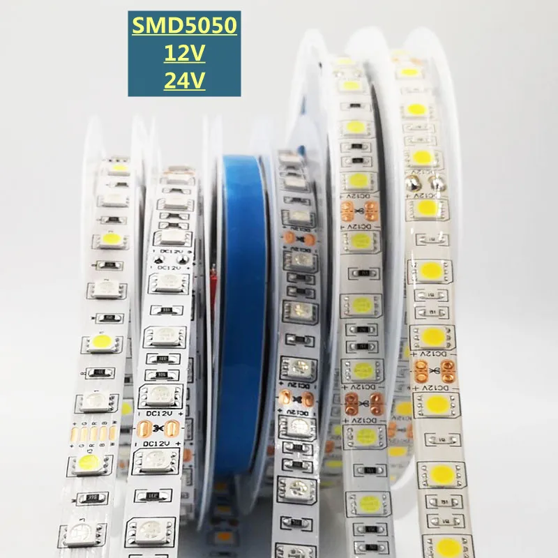 

5M 5050 SMD LED Strip RGB RGBW (RGB + White) RGBWW (RGB+Warm White) RGBCCT Flexible LED String light 5M/ 300 LEDs 12V 24V Home
