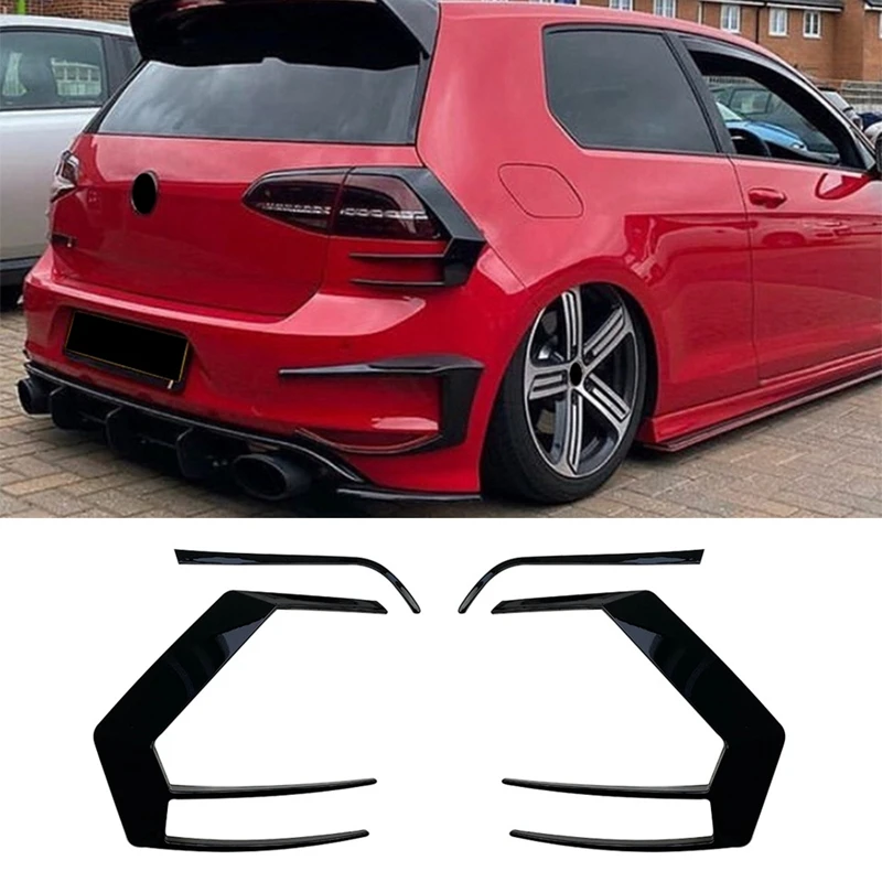 

Черный Задний бампер, спойлеры, задний бампер из АБС, Спойлеры для автомобиля VW Golf 6 MK6 Golf 7 MK7 MK7.5 GTI GTD 2009-2020