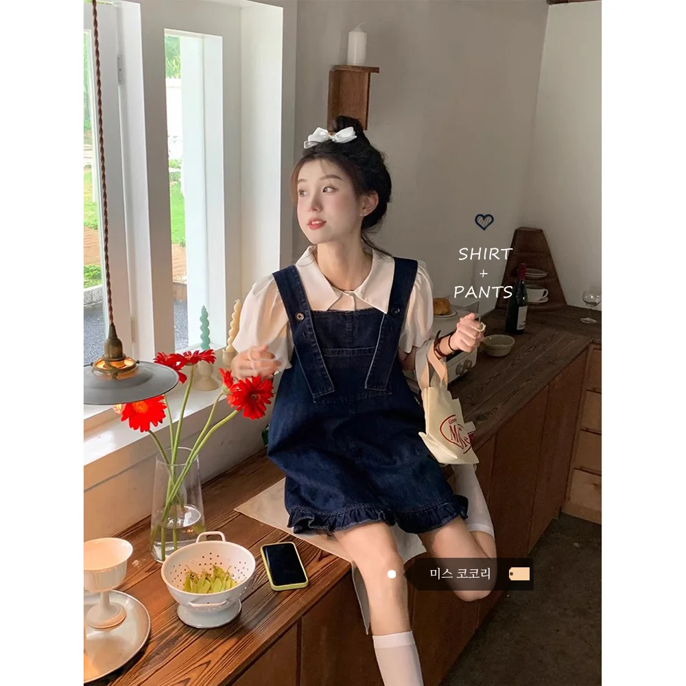 Костюм для молодых мужчин женское летнее джинсовое платье в стиле ретро юбка на