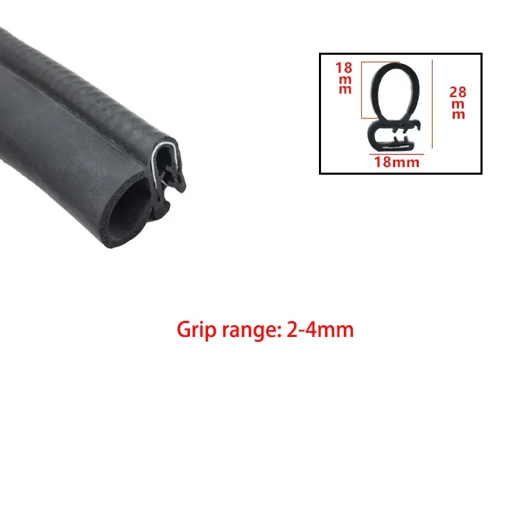 

Резиновая уплотнительная лента U-образная для дверей