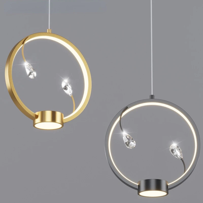 

Modern Light Luxury Pendant Light Bedroom Bedside Chandelier Nordic Living Room Decoration Hanging Lamp Corridor Aisle Lighting
