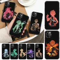 genshin impact anime game apple case for iphone 11 12 13 mini pro max xs x xr 7 8 5s 6 6s plus se 2020 soft silicone cases cover