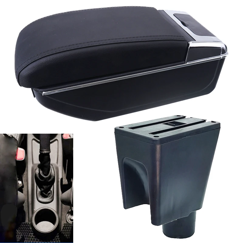

For Chevrolet Spark III armrest box 2011 2012 for Aveo T200 car armrest accessories interior storage retrofit parts with box USB