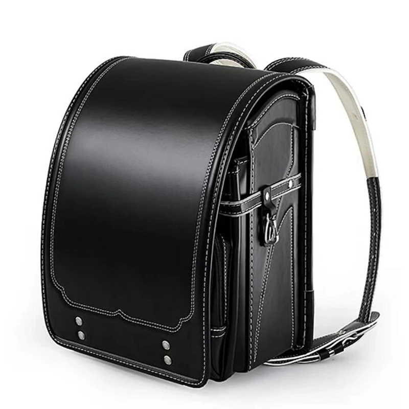 

Black Backpack Children School Bag 1-3 Grade Kids Book Bag Orthopedic Primary Schoolbag Waterproof PU Leather Mochila Infantil