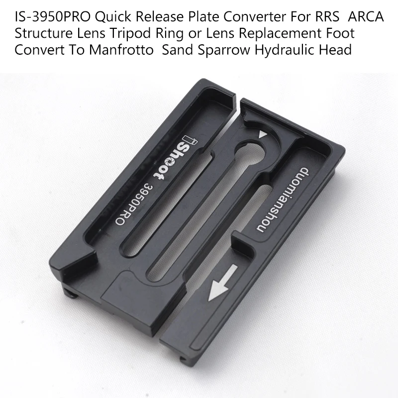 

Быстросъемный преобразователь пластины ISHOOT IS-3950PRO RRS/ARCA кольцо для штатива или объектив для гидравлической головки Manfrotto/Sand Sparrow