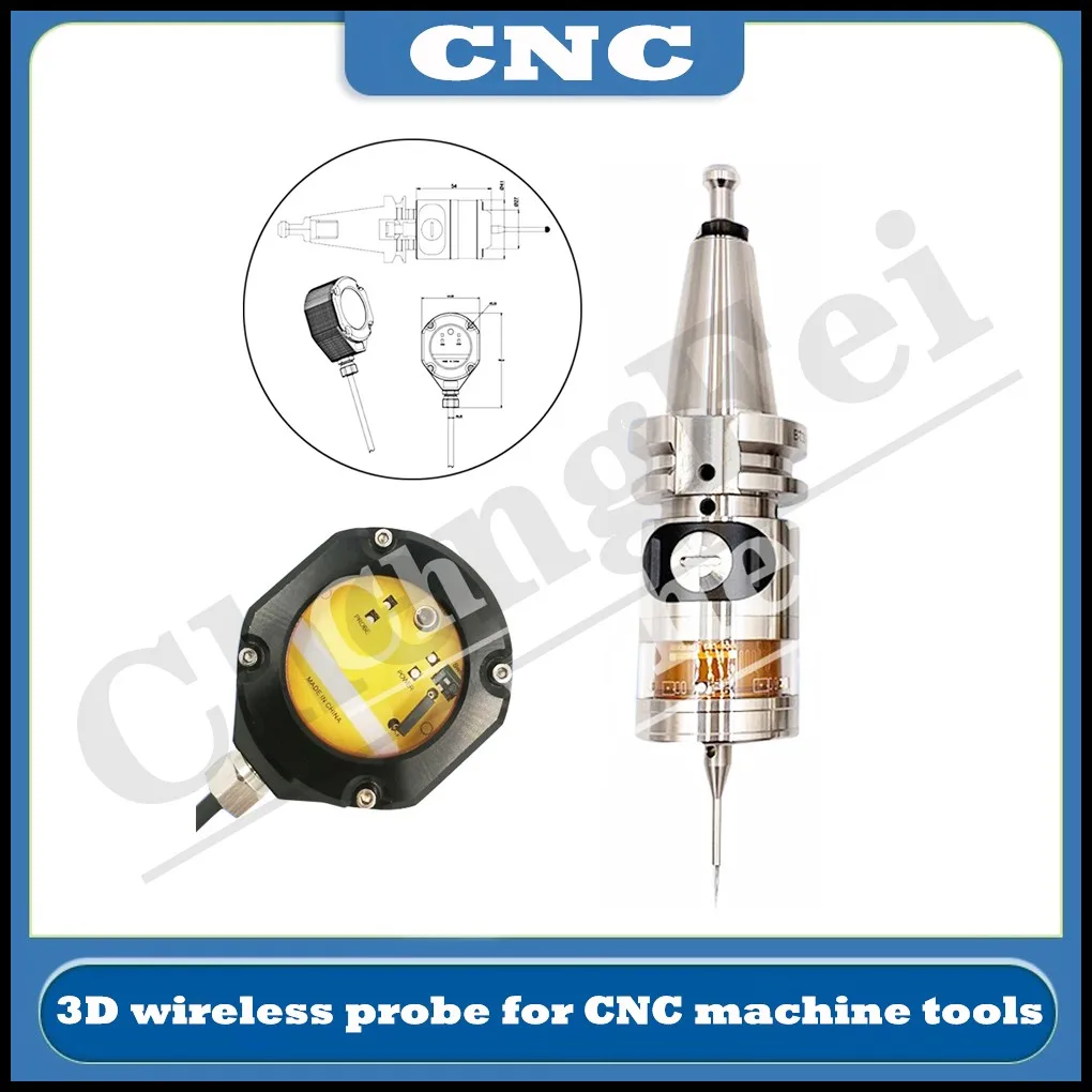 Cnc Machine Tool Wireless Probe Cnc Machining Center Infrared Signal Sensor 3d Detection Wireless Probe Automatic