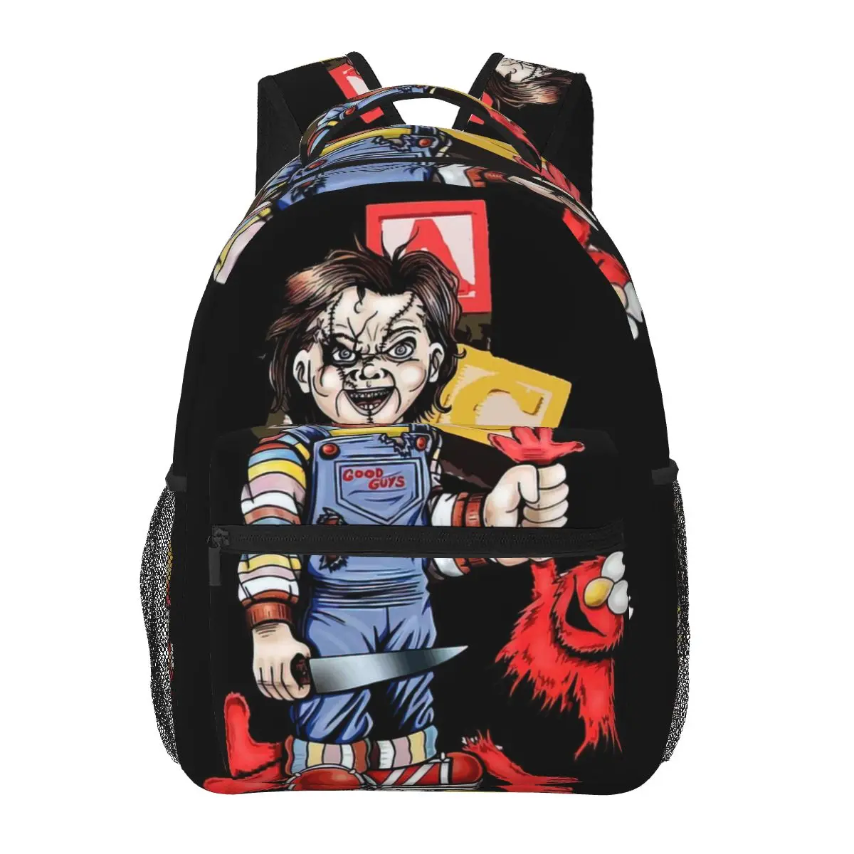 

Killer Chucky Doll Cartoon Art Backpack for Girls Boys Travel RucksackBackpacks for Teenage school bag