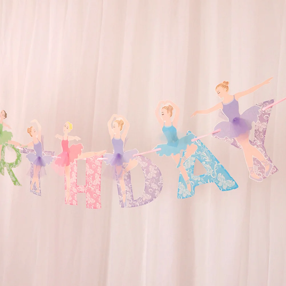 2 комплекта декорации для вечеринки в честь дня рождения девочек баннер