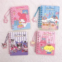 sanrio genshin corner bump cute cartoon large collection pocket small book craft acrylic charm kurumi coil notebook