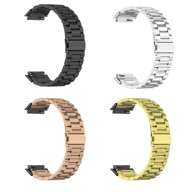 

16mm Stainless Steel Link Watch Bands Strap Wristband Clasps Bracelets
