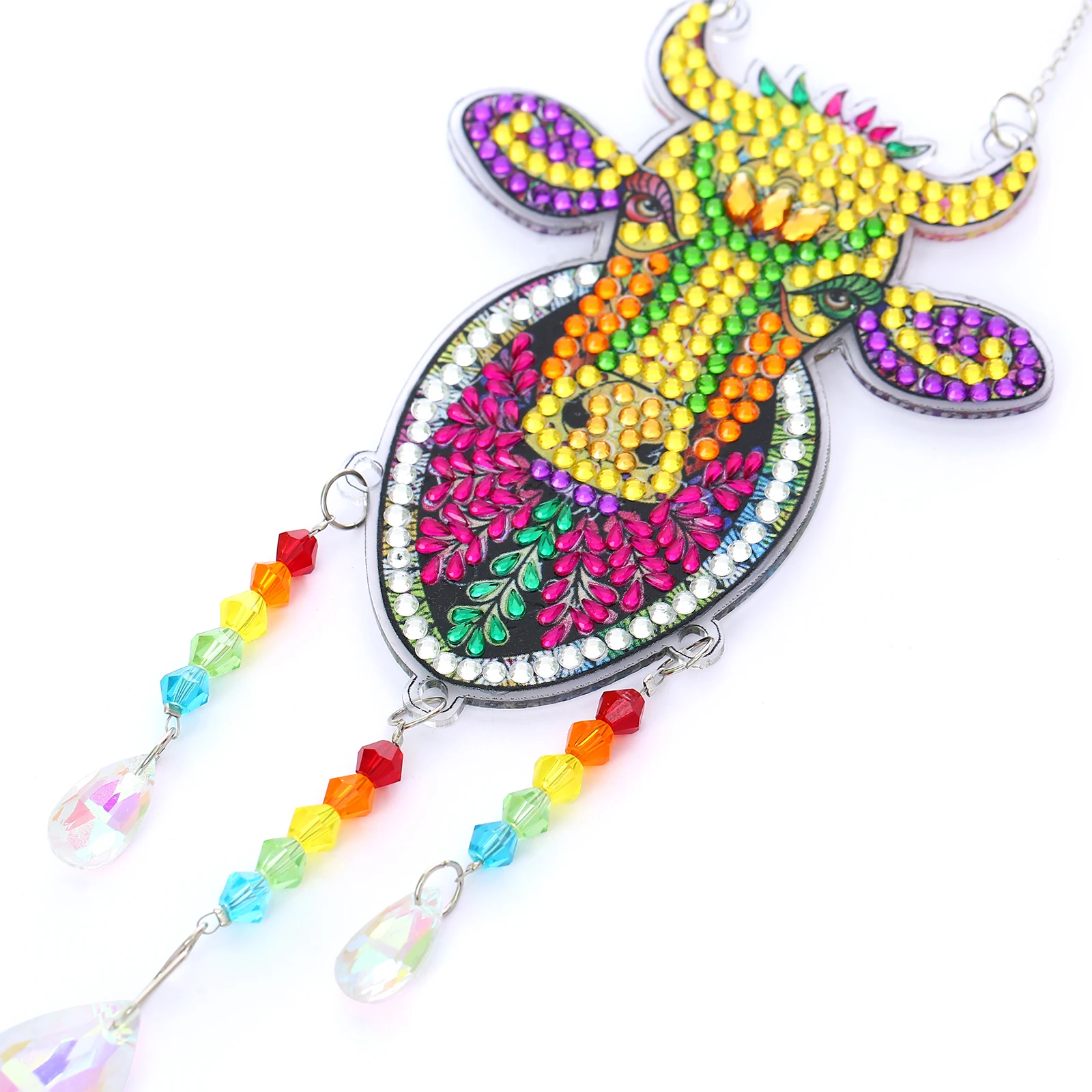 Алмазная живопись &quotсделай сам&quot Кристалл 5D в виде коровы ветряные