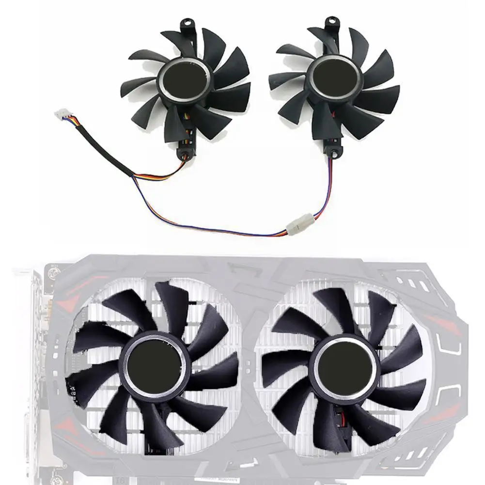

1pcs Cooling Fan For Colorful P106-100 Gtx1060 960 950 Netchi Edition Graphics Card Gaming Graphics Video Card Cooler Fan 2 K8b6