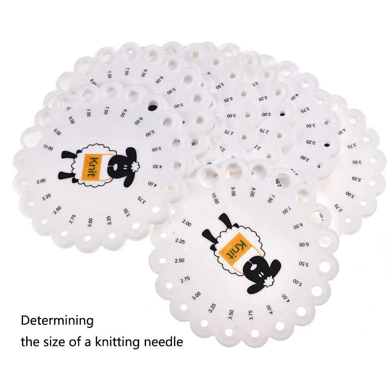 

Вязальная круглая пластиковая линейка для свитера, аксессуары для ткани, измерительный инструмент «сделай сам», пластиковая линейка для ов...