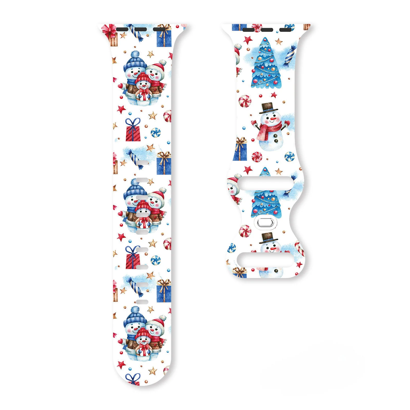 Ремешок силиконовый для iWatch 9 8 SE 7 цвет в ассортименте