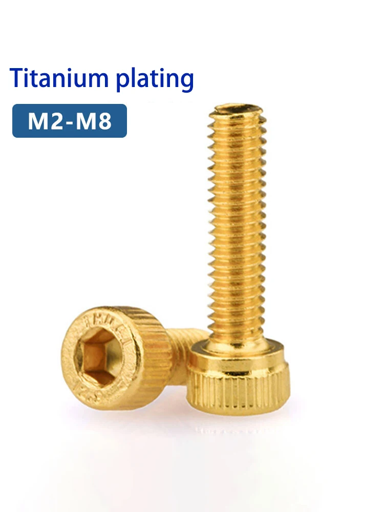 Высокопрочный шестигранный винт из углеродистой стали класса 12 9 с титановым