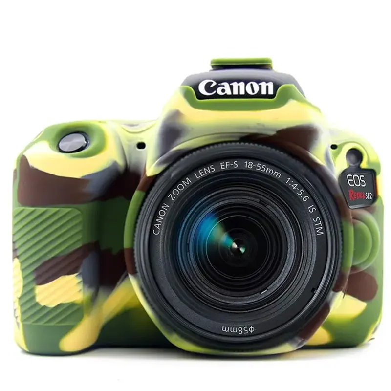 Для Canon EOS 200D Mark II 250D Rebel SL2 SL3 DSLR камеры силиконовый защитный чехол для тела