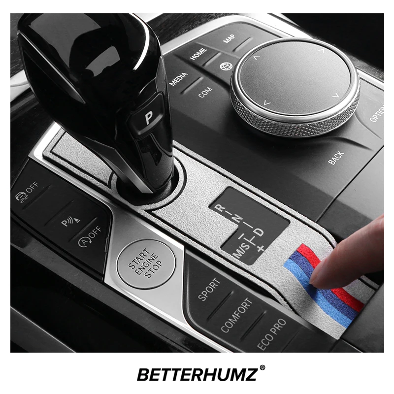 Для BMW F44 G20 G22 G07 i4 G29 X3 G01 X5 G05 X6 G06 Алькантара Автомобильная переключатель передач