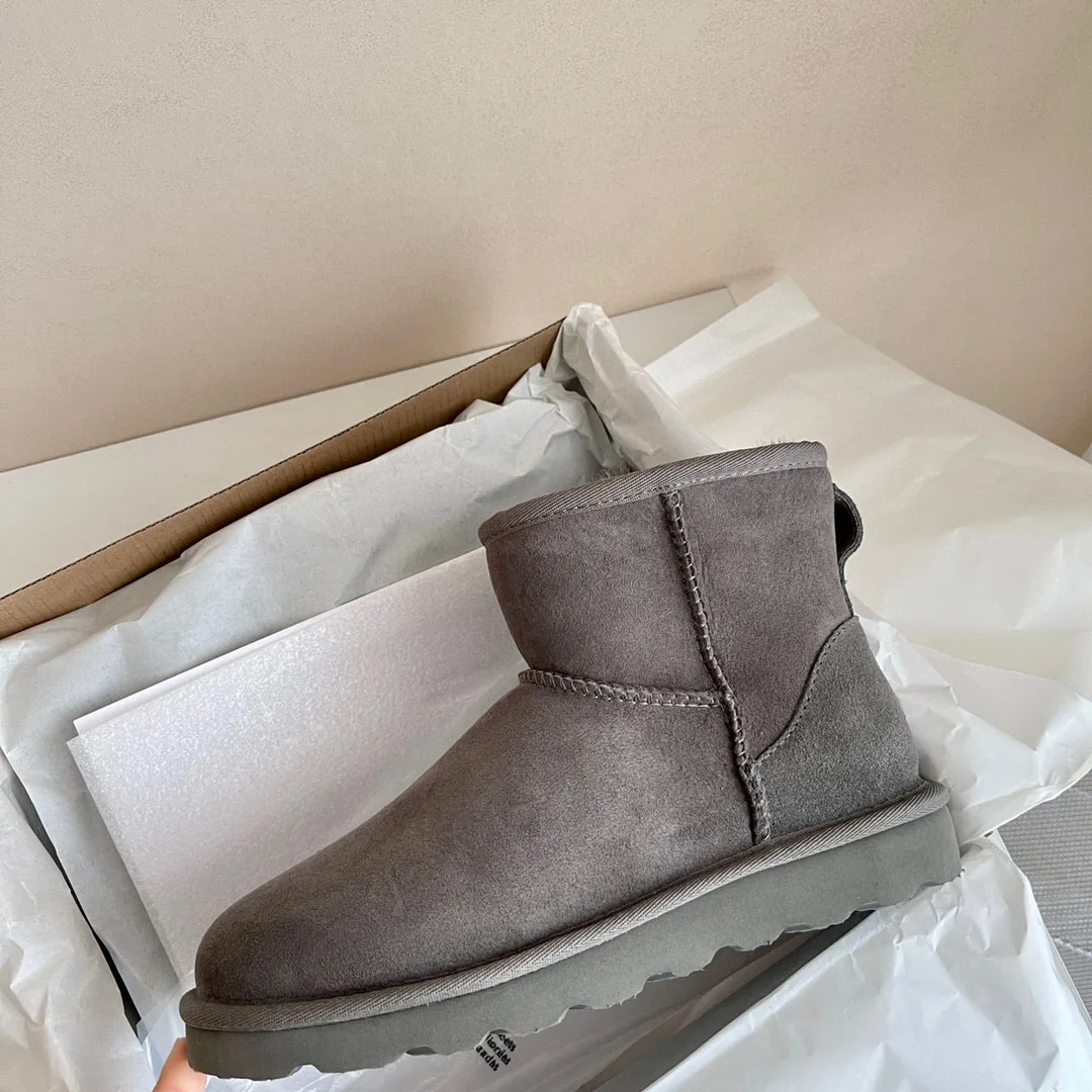 Женские зимние ботинки Aobreugg из натуральной овечьей шерсти зима 2023