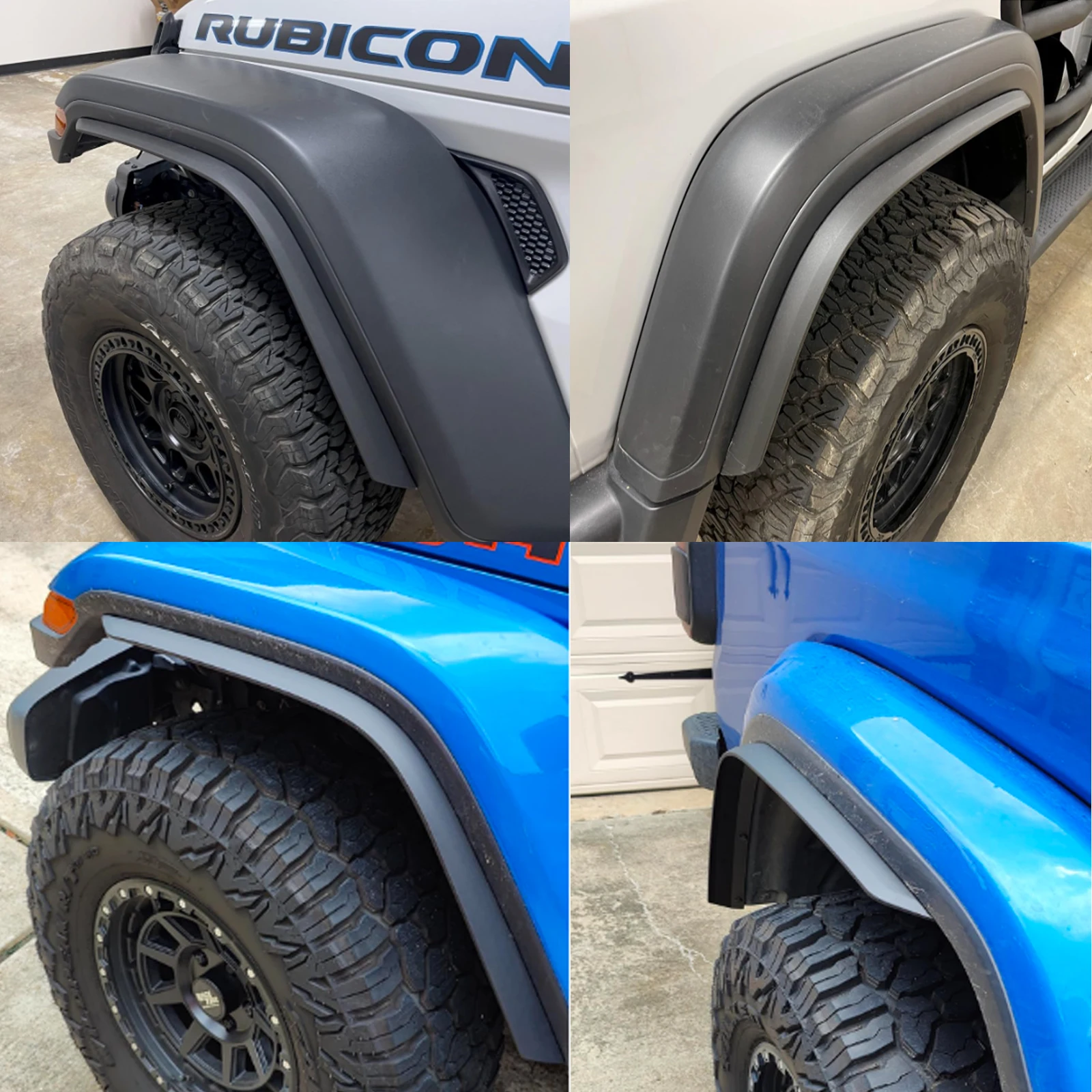 Подкрылок переднего и заднего крыла, удлинитель накладки на крыло для Jeep Wrangler JL JLU Rubicon 2018-2024 гг., подкрылки для внедорожных колес (art.: 3920cc556bf03) - 3920cc556bf03