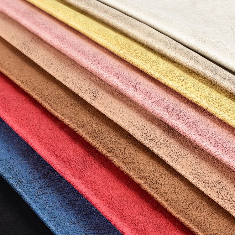 Супермягкая потрескавшаяся технологичная ткань замшевая с горячим тиснением