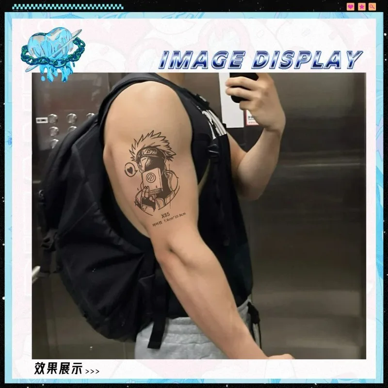 Наруто Аниме периферийные татуировки наклейки Sasuke стикеры Naruto травяной сок