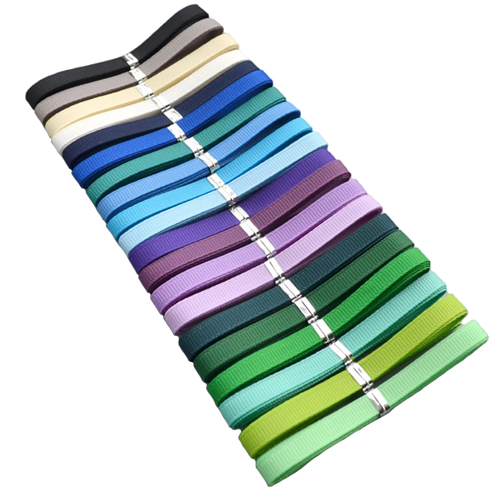 

Chainho,6mm Polyester Ribbed Ribbon,Solid Color,DIY Hair Ornament & Headware Accessories,Handmade Material,1 Piece=1 Yard,20 Pcs