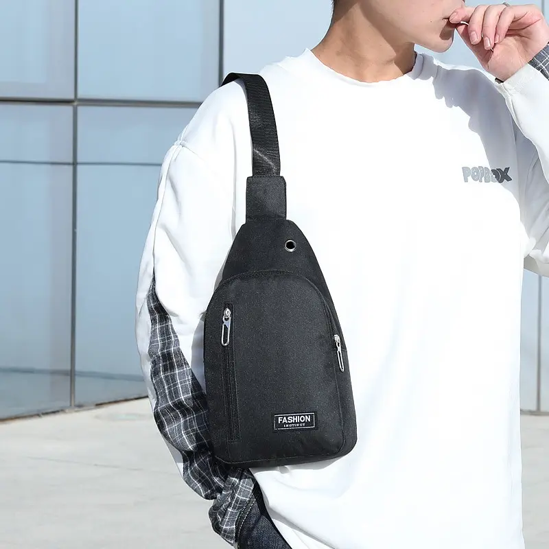 SPIDOR Chest Bag Men New Leisure Fashion Trend One Shoulder Chest Bag Outdoor Sports Multi Functional Crossbody Bag