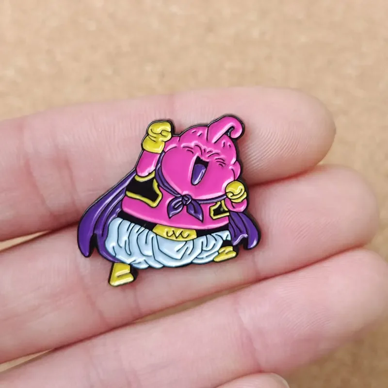 Dragon Ball аниме фигурка Majin Buu металлическая брошь одежда воротник булавка украшение