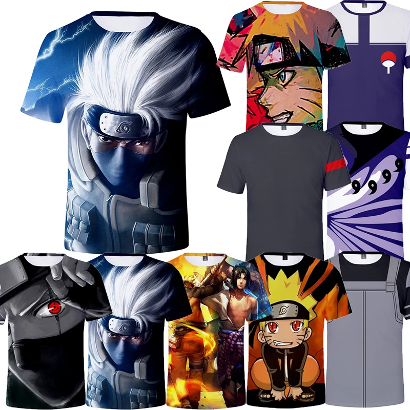 

Naruto Kakashi Hatake Tshirt for Men New Fashion T-shirt Tees Anime Manga Sharingan Mens Brand Tshirt Male Tops Dropshipping