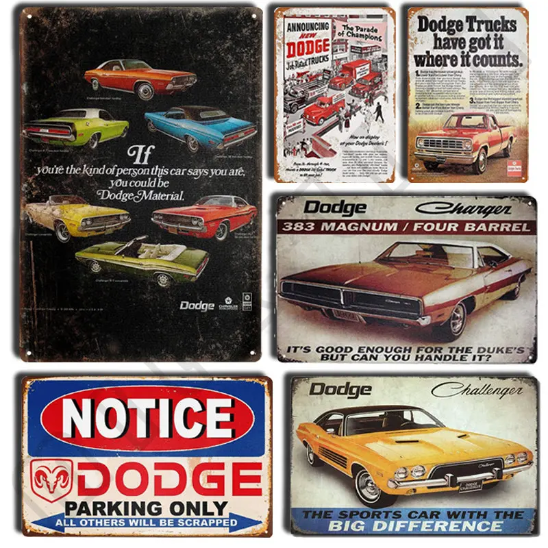 Dodge RAM Parking Only металлические жестяные вывески ретро-плакат для дома спальни гаража