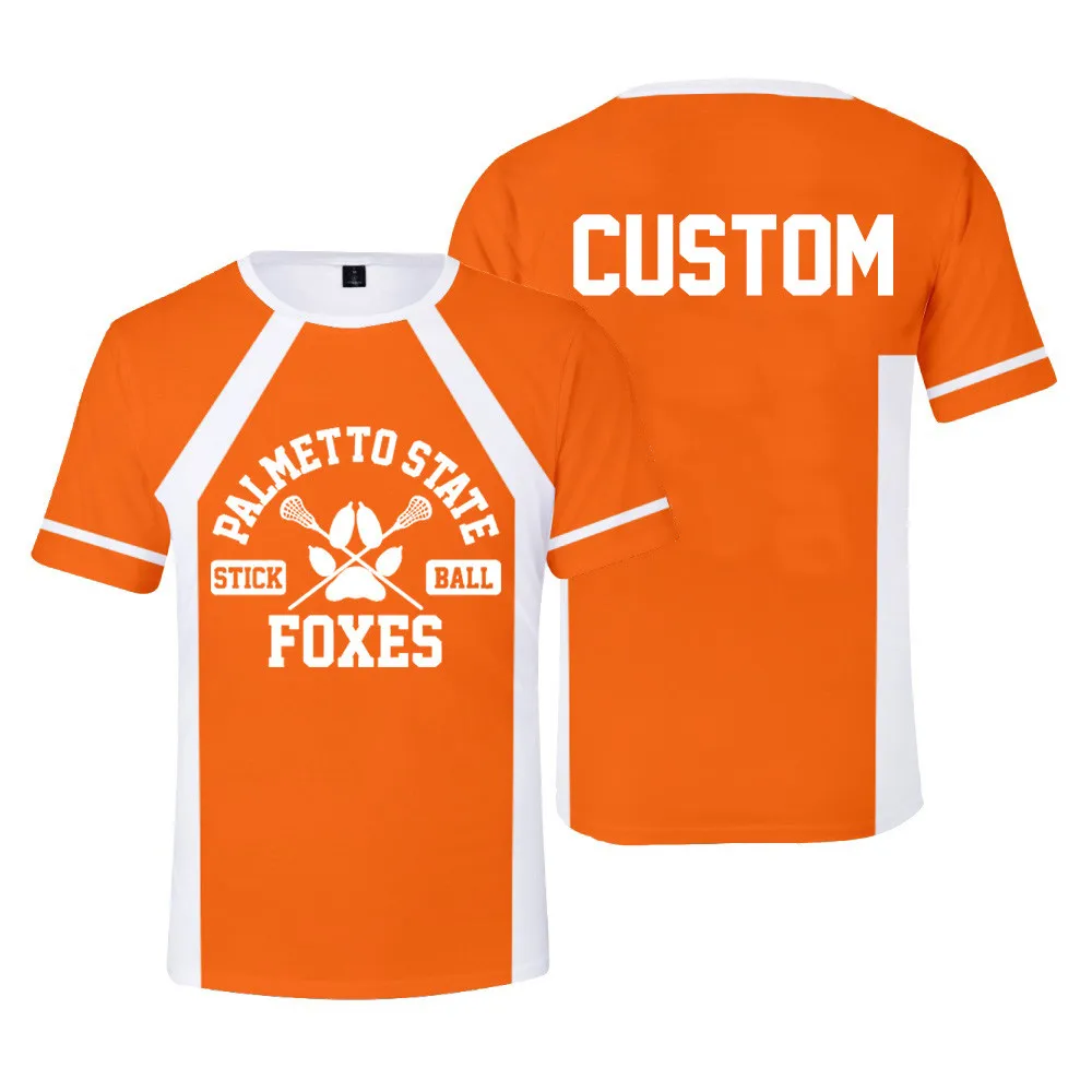 

New The Foxhole Court Palmetto State Foxes Lacrosse Jersey Cosplay WILDS MINYARD 3D T-shirt Men/Women Clothes Tees XXS-6XL