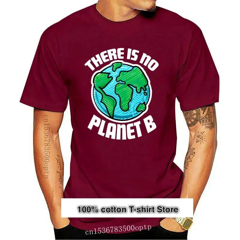 

Camiseta para hombre No hay planeta B, camisa de concientización ecológica para mujer