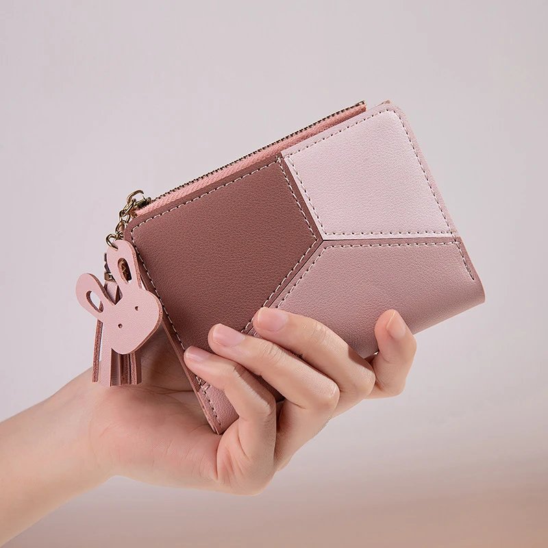 

Hasp For Women Purse Small Women Cute Card Ladies Coin Fashion Two-fold Short Female Wallet Mini Holder Clutch Wallet