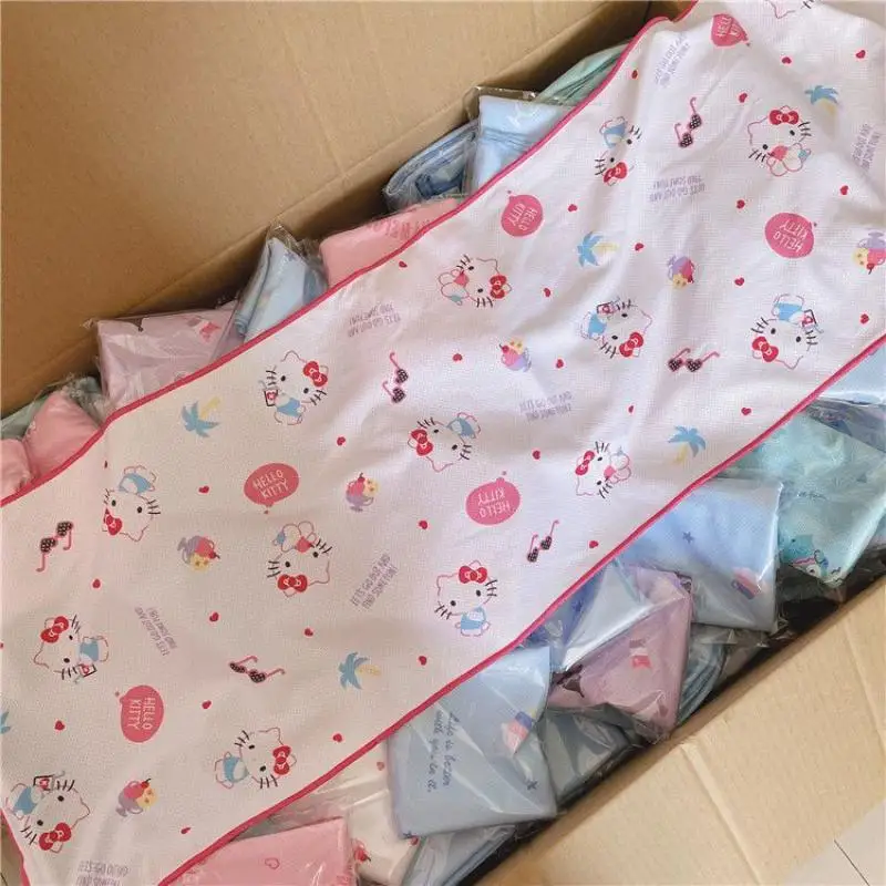 

Sanrio Kawaii My Melody Hello Kitty Kuromi Towel Cartoon Cinnamoroll Soft Absorbent Quick-Drying Cotton No Shedding Towel