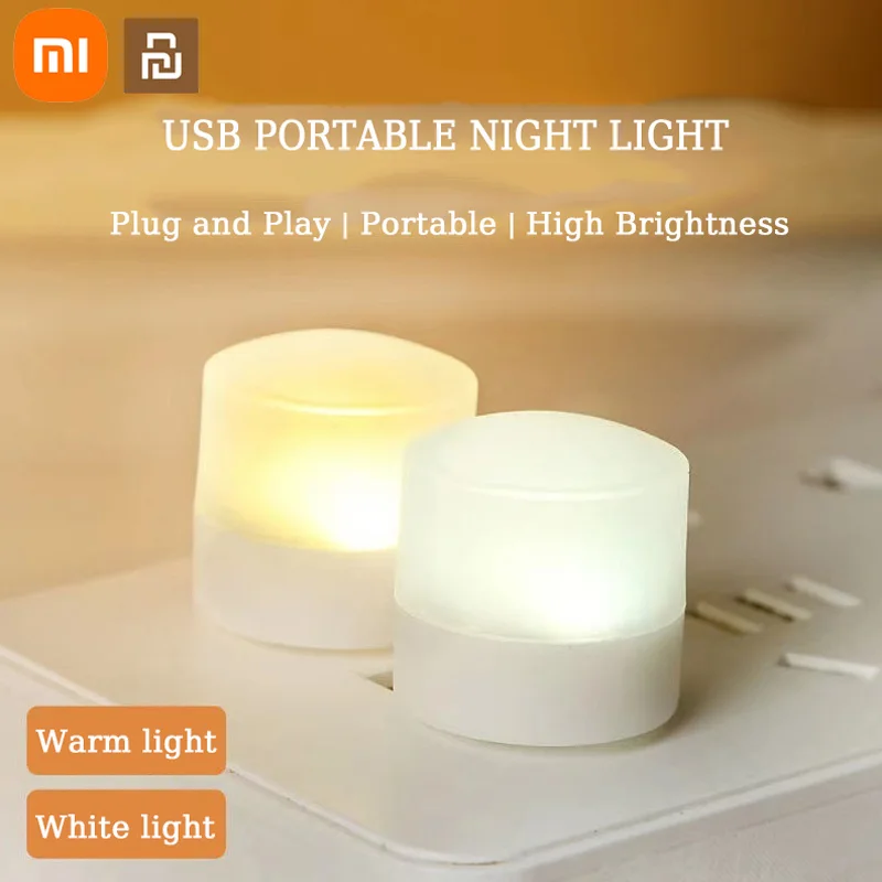 

Xiaomi Youpin USB Plug Light Portable Mini LED Night Light Computer Power Bank Charging USB Reading Lights Eye Protection Lamp