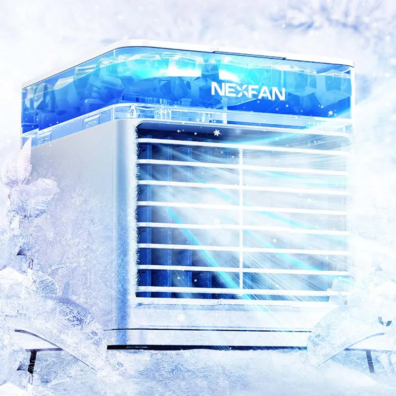 

New Portable Ultra Air Cooler USB Cooling Fan Humidifier 3 Speeds 500ML Personal Air Conditioner with LED Light for Home Office