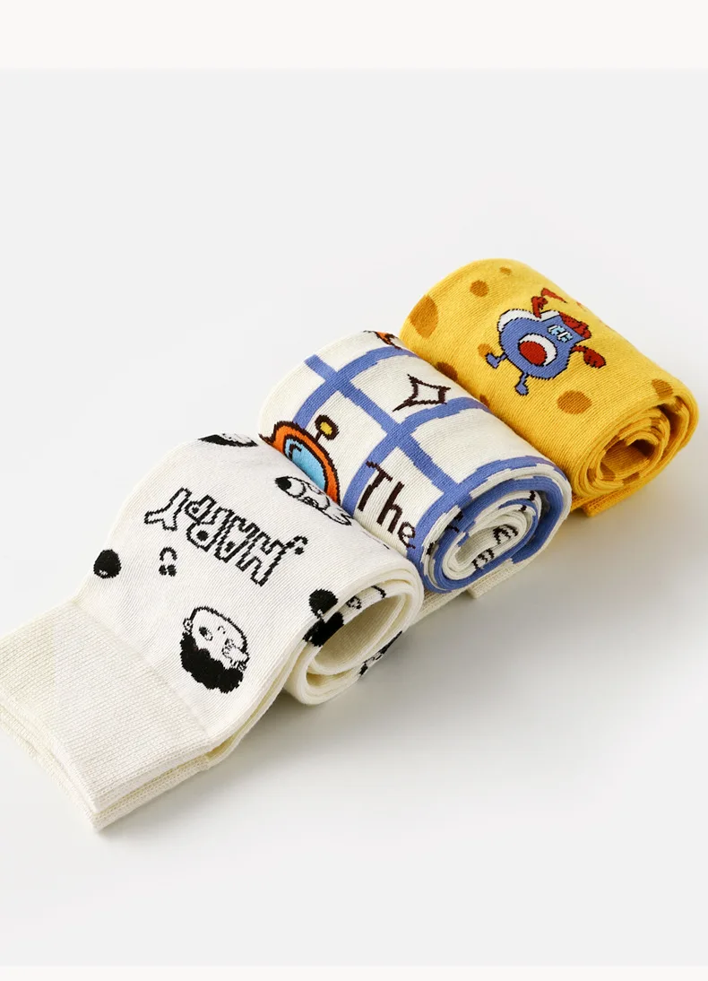 New Arrival Happy Funny Fancy Socks for Women and Men Cartoon Sock Lovers Gift 5 Pairs Student Style Hot Sale