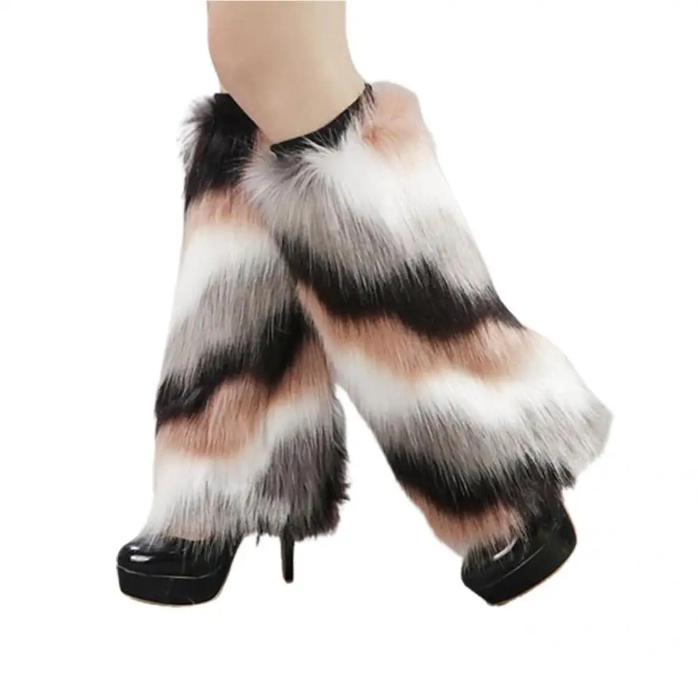 

Stylish Leg Socks Cool Colorful Ladies Lightweight Stretchy Boot Cuffs Women Leg Warmers Furry