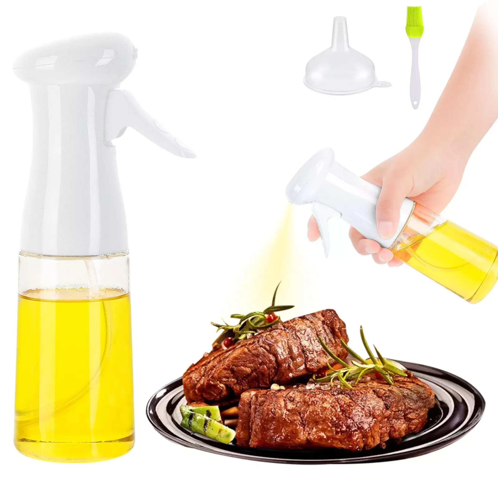 

New in Oil Spray Bottle Cooking Baking Vinegar Mist Sprayer Barbecue Spray Bottle For Home Kitchen Cooking BBQ Grilling Roasting