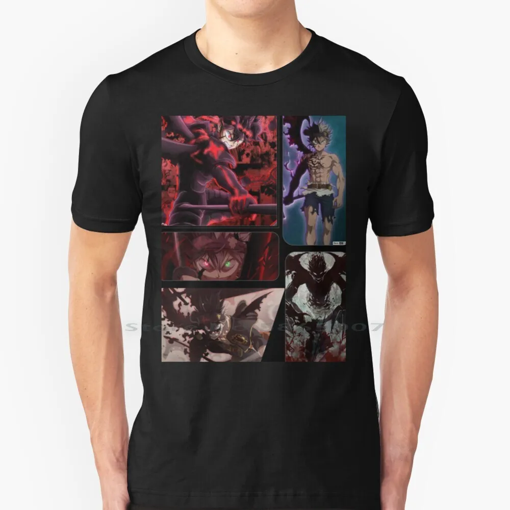 

Asta Demon Mode T Shirt 100% Cotton Asta And Liebe Asta Demon Black Clover Anime Black Clover Black Clover Demon Big Size 6xl