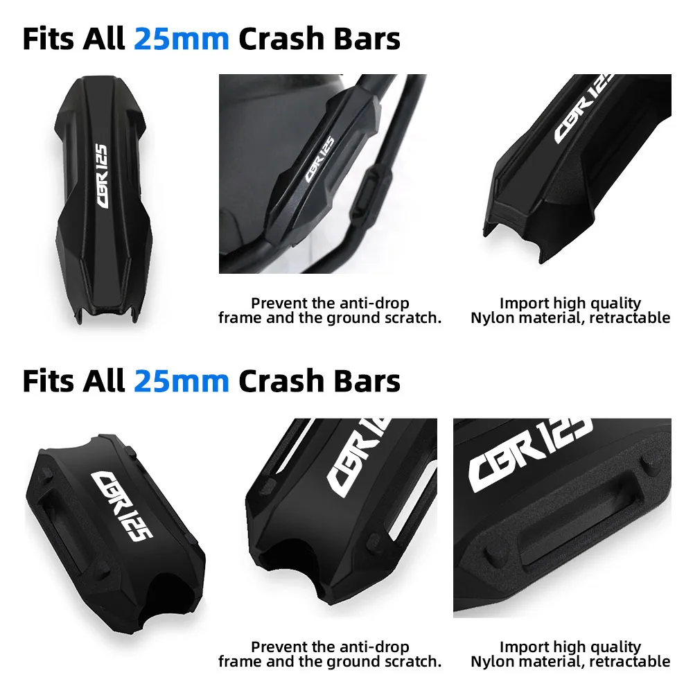 ДЛЯ HONDA CBR125 CBR125R CBR150R CBR25 CBR250R CBR250RR CBR300R 25 мм защита двигателя защитный бампер