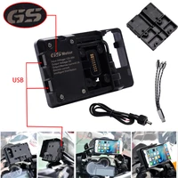 usb mobile phone motorcycle navigation bracket usb charging support for r1200gs f800gs adv f700gs r1250gs crf 1000l f850gs f750g